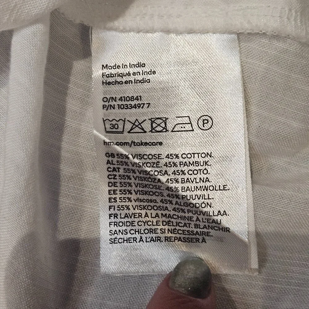 H&M Lightweight Short Sleeve Blouse szL - Picture 9 of 10